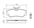 BOSCH Sada brzdovch destiek - kotouov brzda BO 0986460941, 0 986 460 941