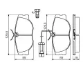 BOSCH Sada brzdovch destiek - kotouov brzda BO 0986460942, 0 986 460 942