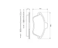BOSCH Sada brzdovch destiek - kotouov brzda BO 0986460951, 0 986 460 951