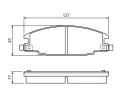 BOSCH Sada brzdovch destiek - kotouov brzda BO 0986460960, 0 986 460 960