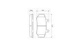 BOSCH Sada brzdovch destiek - kotouov brzda BO 0986460961, 0 986 460 961