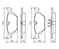 BOSCH Sada brzdovch destiek - kotouov brzda BO 0986460964, 0 986 460 964