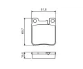BOSCH Sada brzdovch destiek - kotouov brzda BO 0986460965, 0 986 460 965