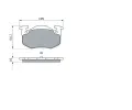 BOSCH Sada brzdovch destiek - kotouov brzda BO 0986460970, 0 986 460 970