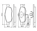 BOSCH Sada brzdovch destiek - kotouov brzda BO 0986460971, 0 986 460 971