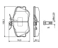 BOSCH Sada brzdovch destiek - kotouov brzda BO 0986460977, 0 986 460 977