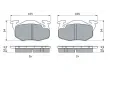 BOSCH Sada brzdovch destiek - kotouov brzda BO 0986460983, 0 986 460 983