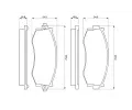 BOSCH Sada brzdovch destiek - kotouov brzda BO 0986461121, 0 986 461 121