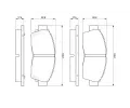 BOSCH Sada brzdovch destiek - kotouov brzda BO 0986461123, 0 986 461 123