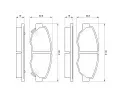 BOSCH Sada brzdovch destiek - kotouov brzda BO 0986461124, 0 986 461 124