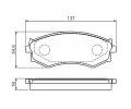 BOSCH Sada brzdovch destiek - kotouov brzda BO 0986461139, 0 986 461 139