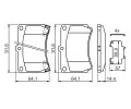 BOSCH Sada brzdovch destiek - kotouov brzda BO 0986461141, 0 986 461 141