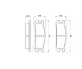 BOSCH Sada brzdovch destiek - kotouov brzda BO 0986461143, 0 986 461 143