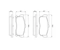 BOSCH Sada brzdovch destiek - kotouov brzda BO 0986461144, 0 986 461 144