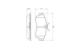 BOSCH Sada brzdovch destiek - kotouov brzda BO 0986461147, 0 986 461 147