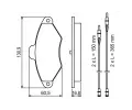 BOSCH Sada brzdovch destiek - kotouov brzda BO 0986461757, 0 986 461 757