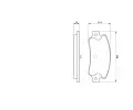 BOSCH Sada brzdových destiček - kotoučová brzda BO 0986461770, 0 986 461 770