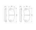 BOSCH Sada brzdovch destiek - kotouov brzda BO 0986463490, 0 986 463 490