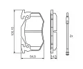 BOSCH Sada brzdovch destiek - kotouov brzda BO 0986466346, 0 986 466 346