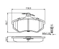 BOSCH Sada brzdovch destiek - kotouov brzda BO 0986466700, 0 986 466 700