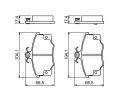 BOSCH Sada brzdovch destiek - kotouov brzda BO 0986468380, 0 986 468 380