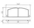 BOSCH Sada brzdovch destiek - kotouov brzda BO 0986468701, 0 986 468 701