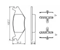 BOSCH Sada brzdovch destiek - kotouov brzda BO 0986468890, 0 986 468 890