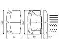 BOSCH Sada brzdovch destiek - kotouov brzda BO 0986469390, 0 986 469 390