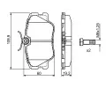 BOSCH Sada brzdovch destiek - kotouov brzda BO 0986469410, 0 986 469 410