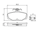 BOSCH Sada brzdovch destiek - kotouov brzda BO 0986469810, 0 986 469 810