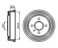 Brzdov buben BOSCH ‐ BO 0986477021
