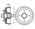 BOSCH Brzdov buben - 180 mm ‐ BO 0986477099