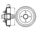 BOSCH Brzdov buben - 203 mm ‐ BO 0986477102