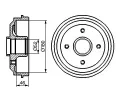 Brzdov buben BOSCH ‐ BO 0986477116