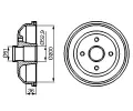 Brzdov buben BOSCH ‐ BO 0986477134
