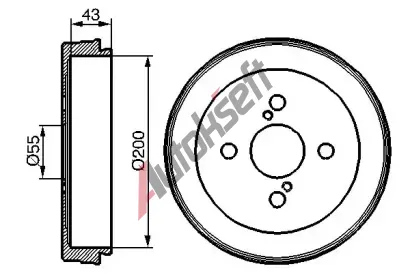 BOSCH Brzdov buben - 200 mm BO 0986477138, 0 986 477 138