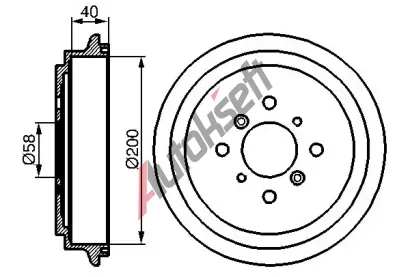 BOSCH Brzdov buben - 200 mm BO 0986477141, 0986477141