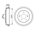 Brzdov buben BOSCH ‐ BO 0986477147