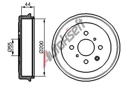 BOSCH Brzdov buben - 233 mm BO 0986477148, 0 986 477 148