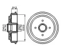 Brzdov buben BOSCH ‐ BO 0986477149