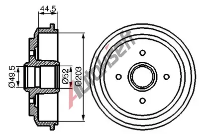 BOSCH Brzdov buben - 243 mm BO 0986477149, 0 986 477 149