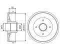 Brzdov buben BOSCH ‐ BO 0986477171