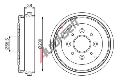 BOSCH Brzdov� buben - 200 mm BO 0986477174, 0 986 477 174