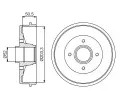 BOSCH Brzdov buben s loiskem - 203,3 mm BO 0986477175, 0 986 477 175