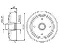 Brzdov buben BOSCH ‐ BO 0986477176