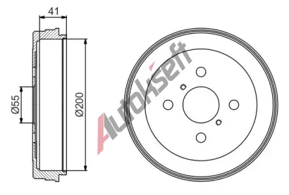 BOSCH Brzdov buben - 200 mm BO 0986477199, 0 986 477 199