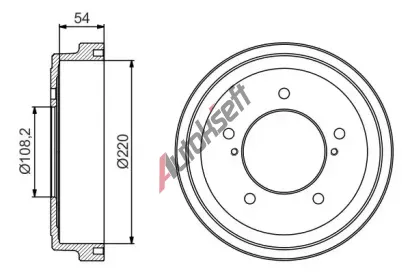 BOSCH Brzdov� buben - 220 mm BO 0986477213, 0 986 477 213