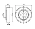 BOSCH Brzdov buben - 230 mm BO 0986477277, 0 986 477 277