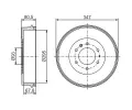 BOSCH Brzdov buben - 295 mm BO 0986477280, 0 986 477 280
