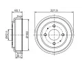 BOSCH Brzdov buben - 180 mm BO 0986477284, 0 986 477 284